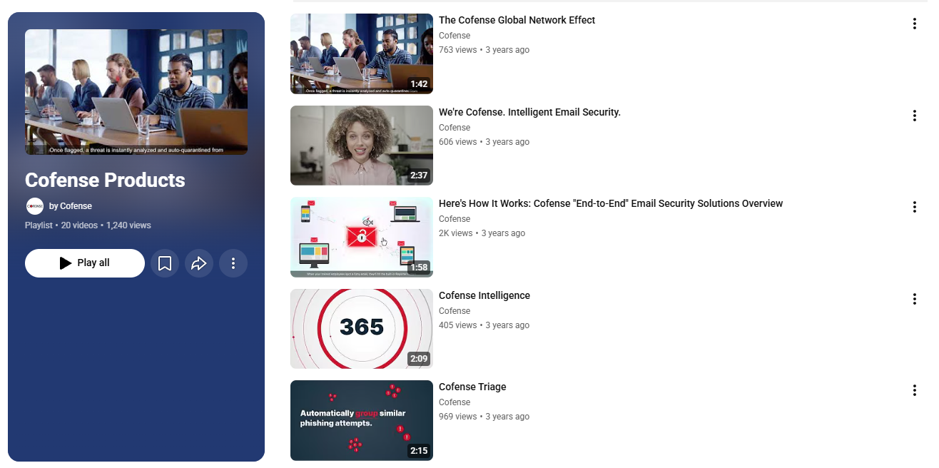 YouTube Channel Rebrand — Cofense